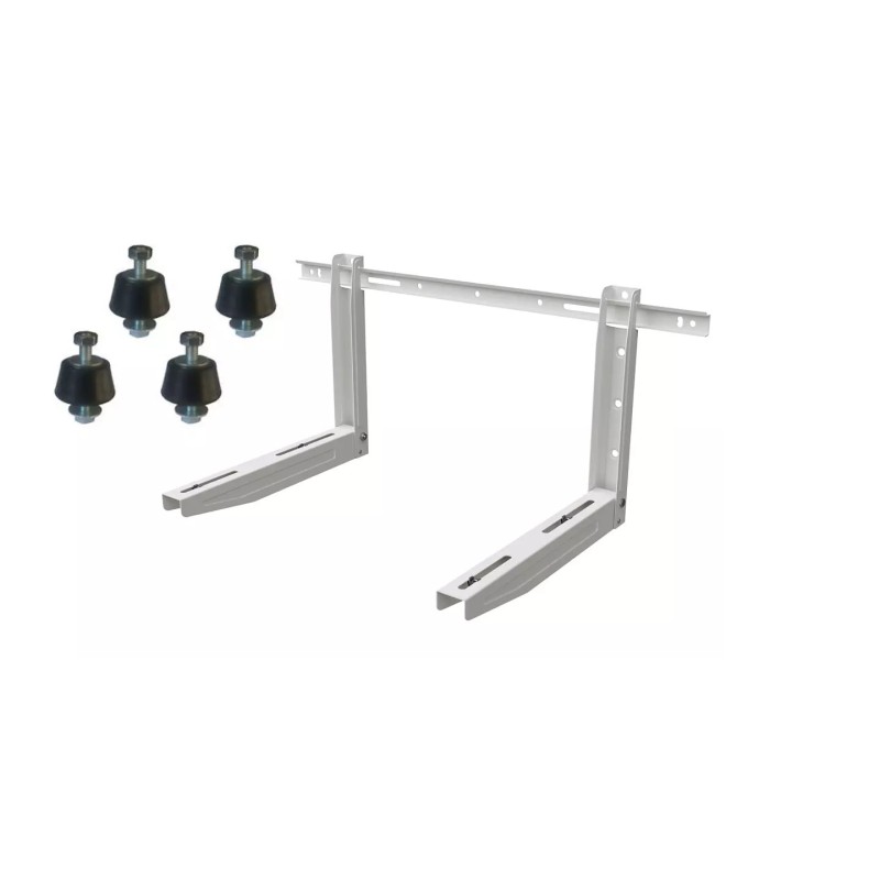 Väggkonsol 465mm Vit, inklusive vibrationsdämpare