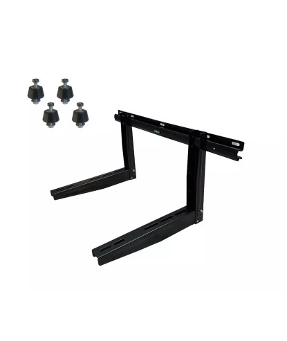 Väggkonsol 465mm Slide Svart, inklusive vibrationsdämpare