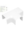 T-stycke 80x60 Vit