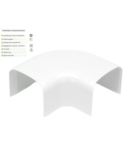 Vinkelskarv 80x60 Vit