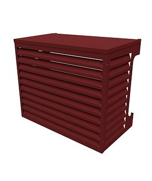 Värmepumpsskydd 1000 Aluminium Faluröd