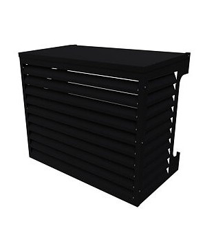 Värmepumpsskydd 1000 Aluminium Svart
