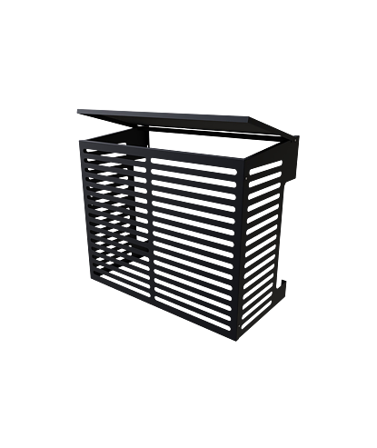 Värmepumpsskydd Svart 1000