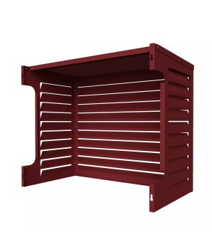 Värmepumpsskydd 1000 Aluminium Faluröd