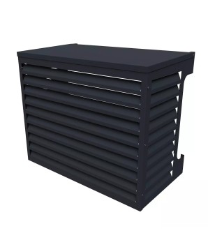 Värmepumpsskydd 1000 Aluminium Svart