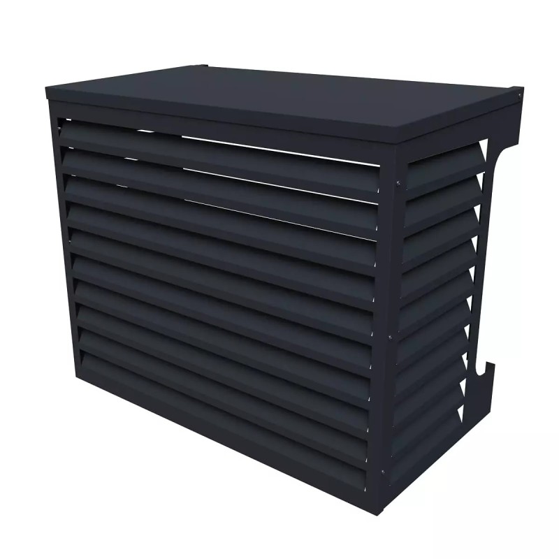 Värmepumpsskydd 1000 Aluminium Svart