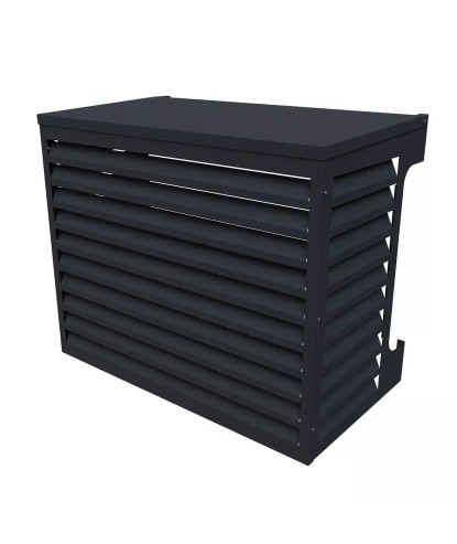 Värmepumpsskydd 1000 Aluminium Svart