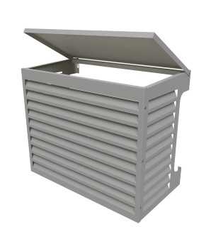 Värmepumpsskydd 1000 Aluminium Vit