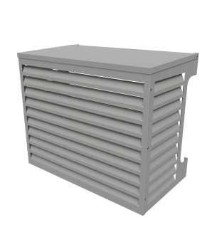 Värmepumpsskydd 1000 Aluminium Vit