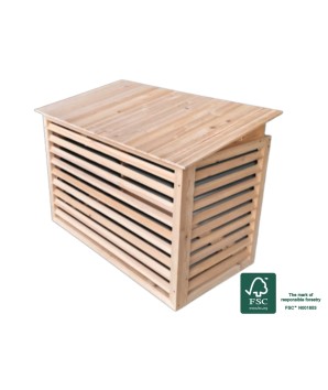 Värmepumpsskydd i trä