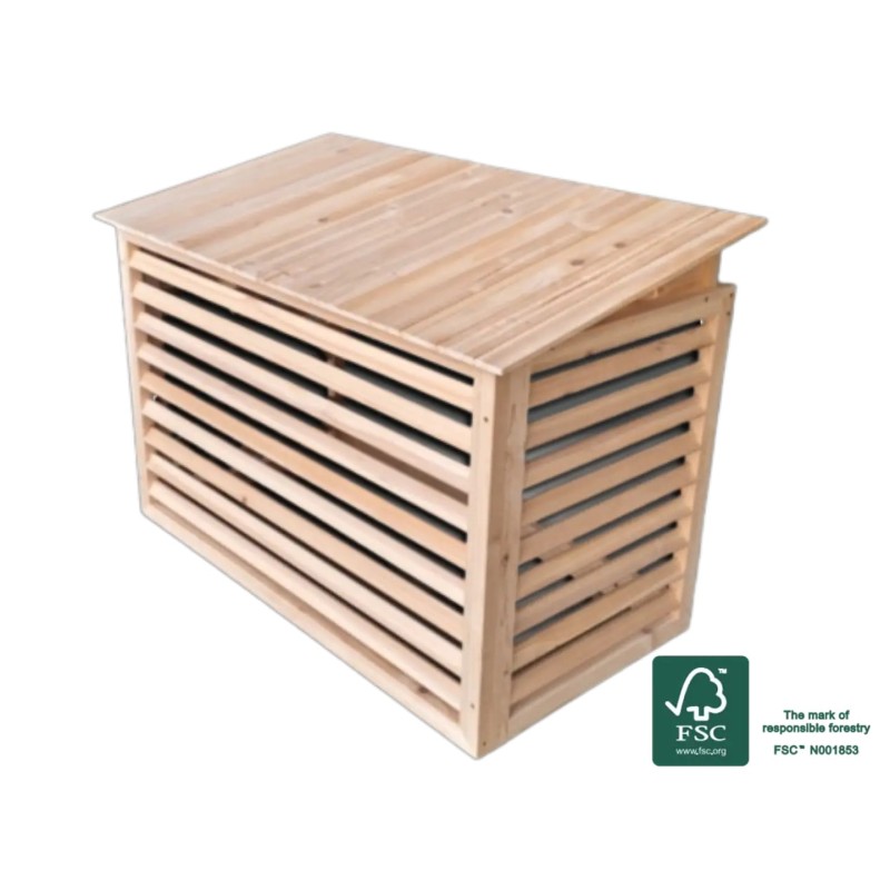 Värmepumpsskydd i trä