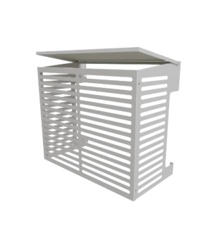 Värmepumpsskydd Vit 1000